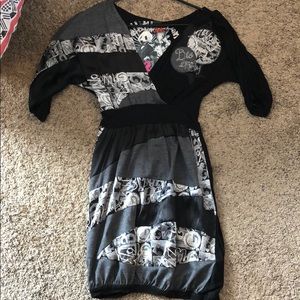 Black/White/Grey dress from Desigual
